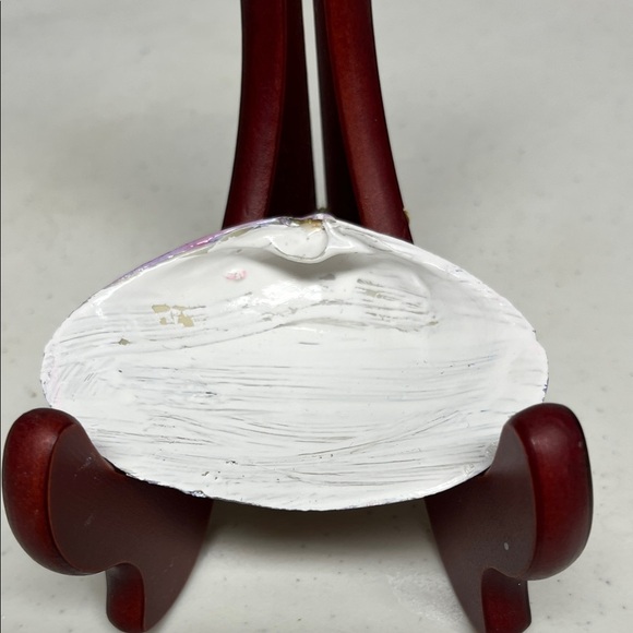 Hand-Painted Floral Decorative Shell - Picture 2 of 4
